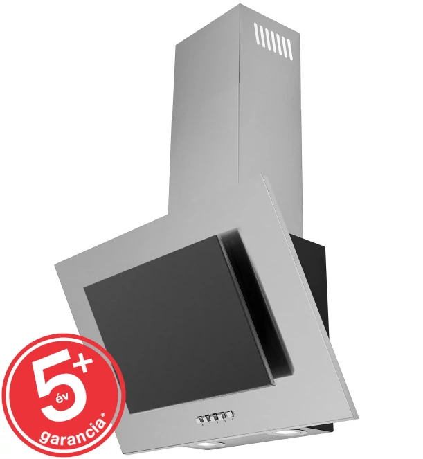 EVIDO REFLEX 60XB design kürtős páraelszívó, 60 cm, inox/fekete (TGER60_XB)