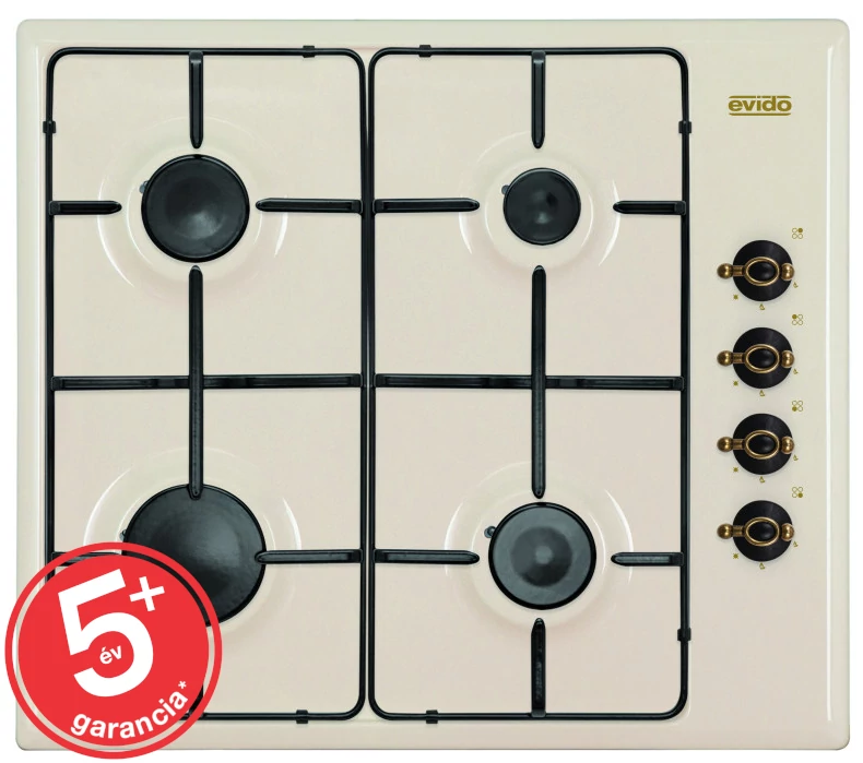 EVIDO RUSTIC-H 60C gáz főzőlap, beige, 60cm