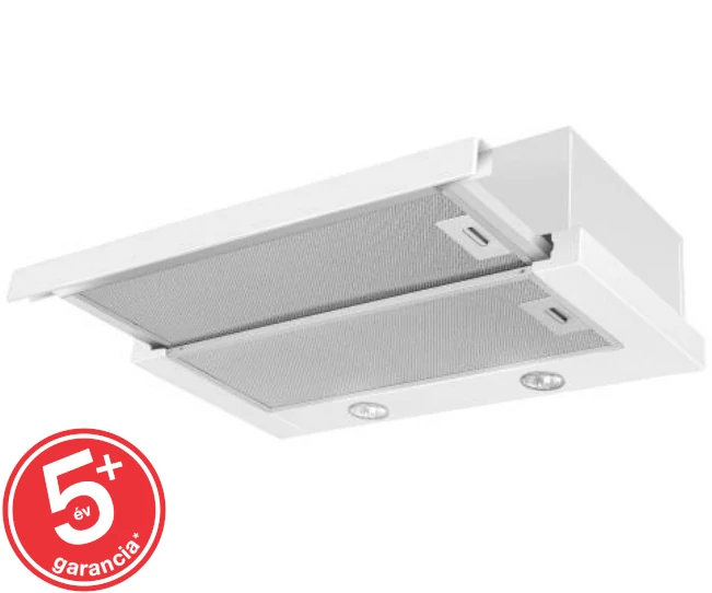 EVIDO SLIMLUX 60GW teleszkópos kihúzható páraelszívó, 60 cm, fehér (TGES60_FE)