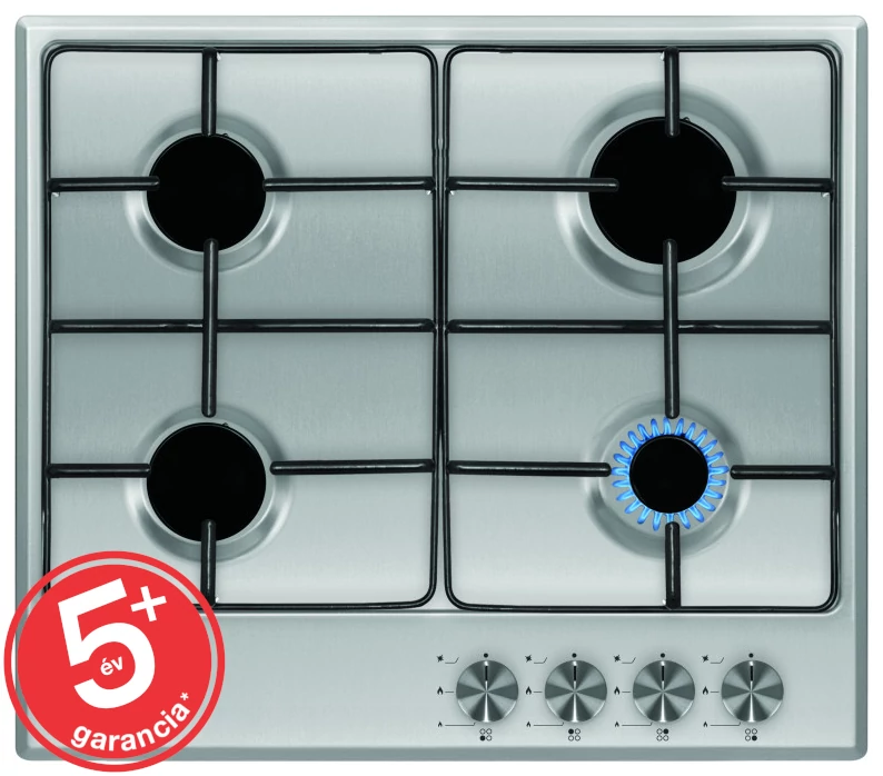 EVIDO VALEO 60FX gáz főzőlap  inox  WOK  matt zománc edénytartók (TGEVA60F)