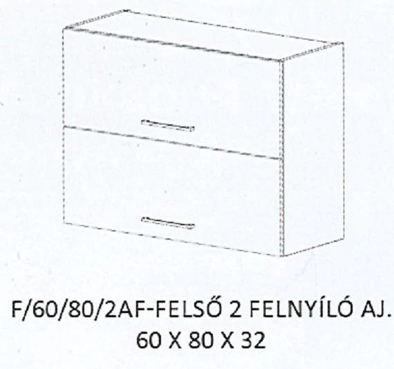 ANIKÓ F/60/80/2AF-FELSŐ 2 felnyíló ajtós elem