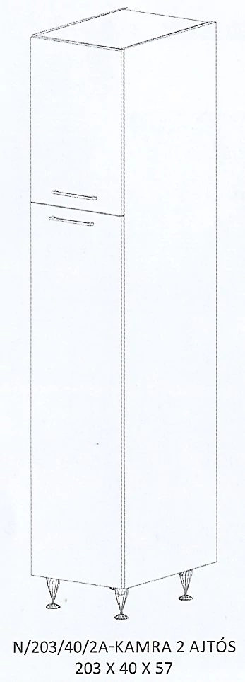 ANIKÓ N/203/40/2A-KAMRA 2 ajtós elem - BALOS