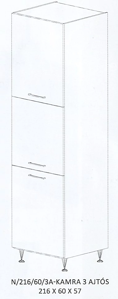 ANIKÓ N/216/60/3A-KAMRA 3 ajtós elem - BALOS