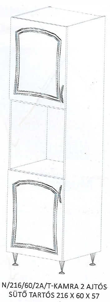 FLÓRA N/216/60/2A/T-KAMRA 2 ajtós elem - BALOS