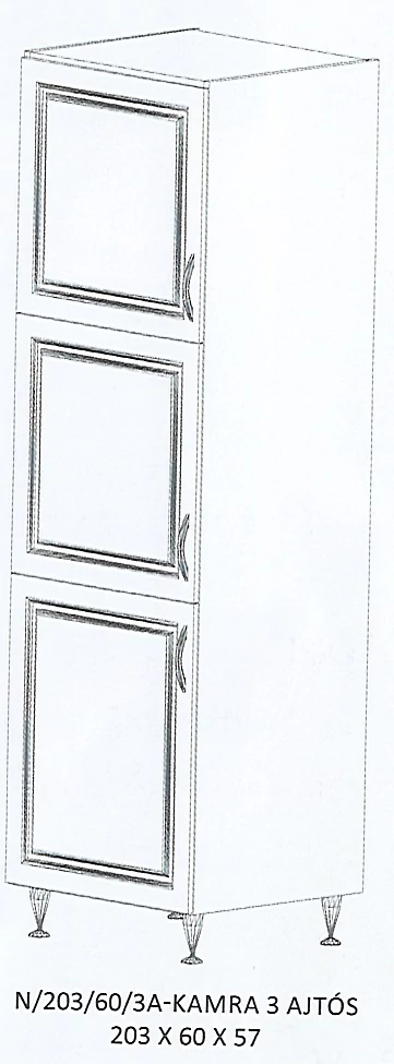ORSI N/203/60/3A-KAMRA 3 ajtós elem - BALOS