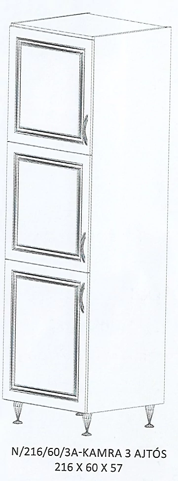 ORSI N/216/60/3A-KAMRA 3 ajtós elem - BALOS