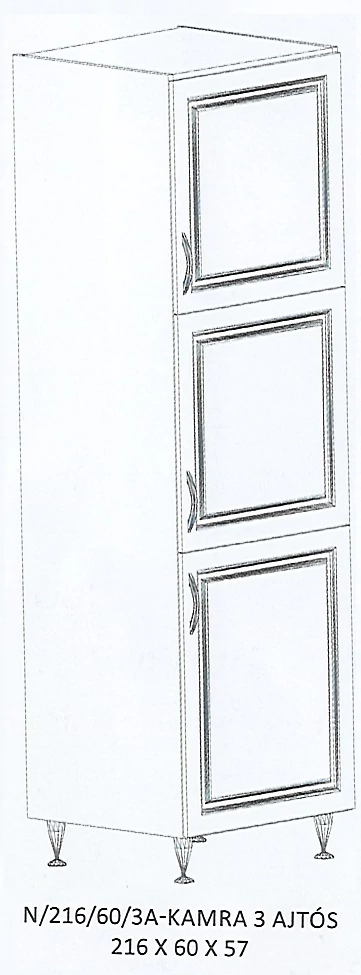 ORSI N/216/60/3A-KAMRA 3 ajtós elem - JOBBOS