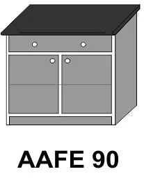ANTÓNIA AAFE90-es 2 ajtós 1 fiókos munkalapos elem