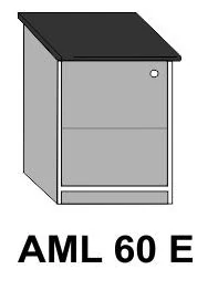 ANTÓNIA AML60E 1 ajtós munkalapos elem balos