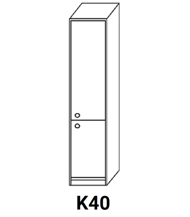 ZILLE K40 zárt ajtós kamra elem, jobbos