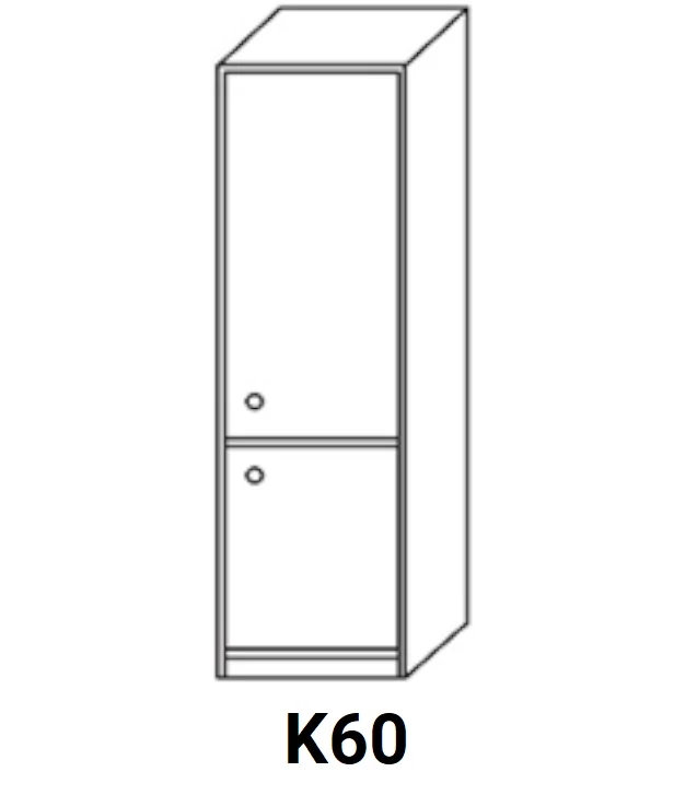 ANTÓNIA K60 zárt ajtós kamra elem, jobbos