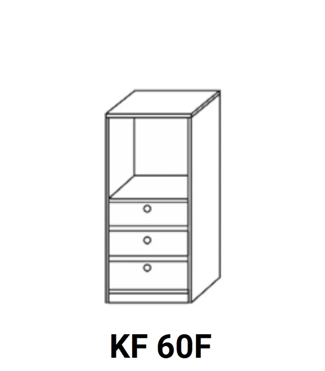 ANTÓNIA KF60F beépíthető sütős, fiókos elem