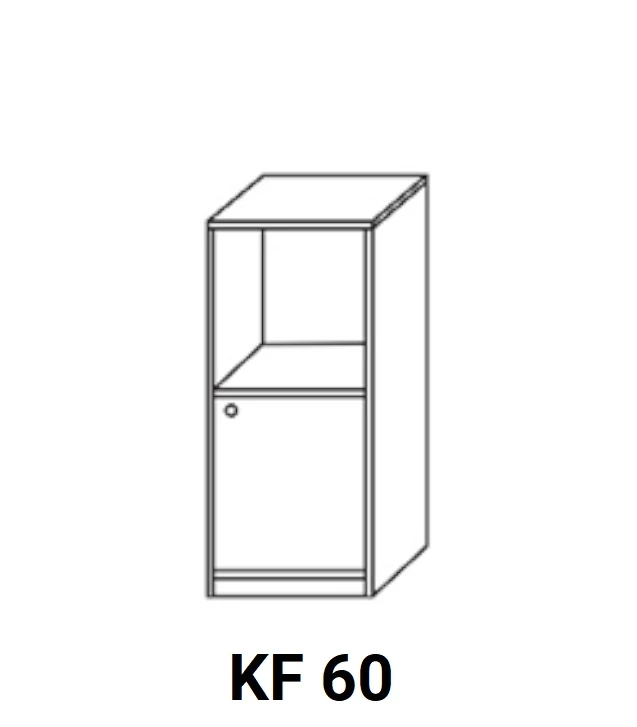 LAURA KF60 beépíthető sütős, ajtós elem, jobbos