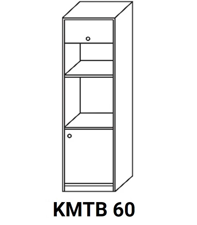 ANTÓNIA KMTB60 beépíthető sütős-mikrós elem, jobbos