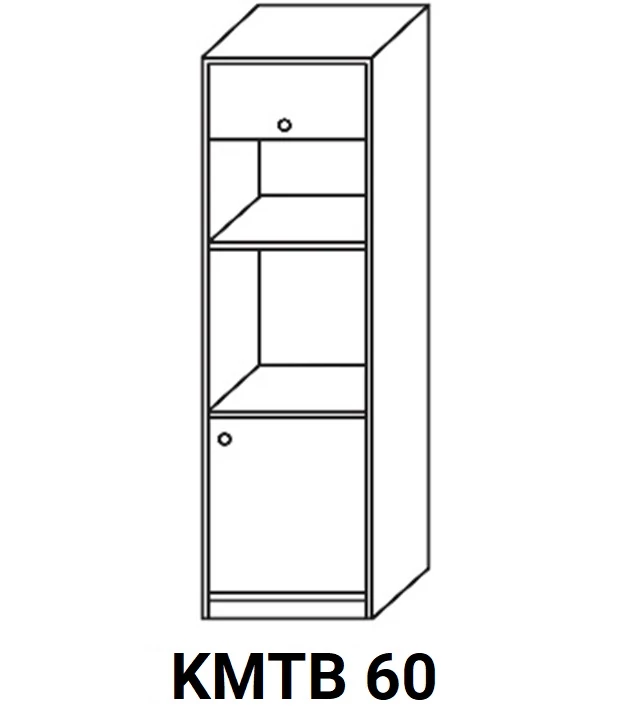 LAURA KMTB60 beépíthető sütős-mikrós elem, jobbos