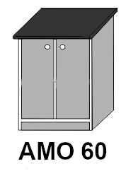 LAURA AMO 60-as mosogatós elem munkalappal, tál nélkül
