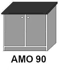 LAURA AMO90-es mosogatós elem munkalappal, tál nélkül