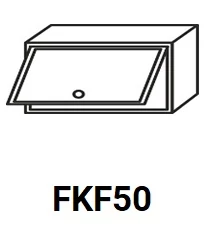 ANTÓNIA FKF50 felső félmagas, kamra mélységű felnyílós elem