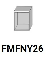 ZILLE FMFNY26 félmagas nyitott elem