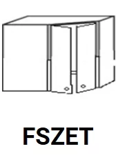 LAURA FSZET felső sarok elem teleszkópos elszívóhoz