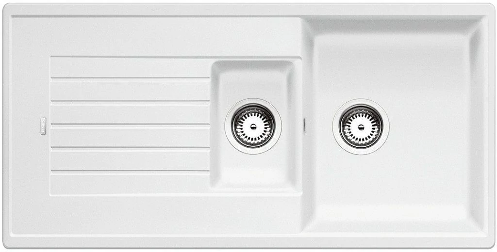 BLANCO Zia 6 S medence + csepegtetős és gyümölcsmosós silgránit mosogató - Fehér