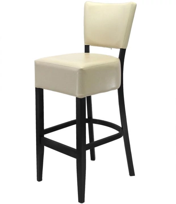 BERTA bárszék - Beige / Wenge TXT