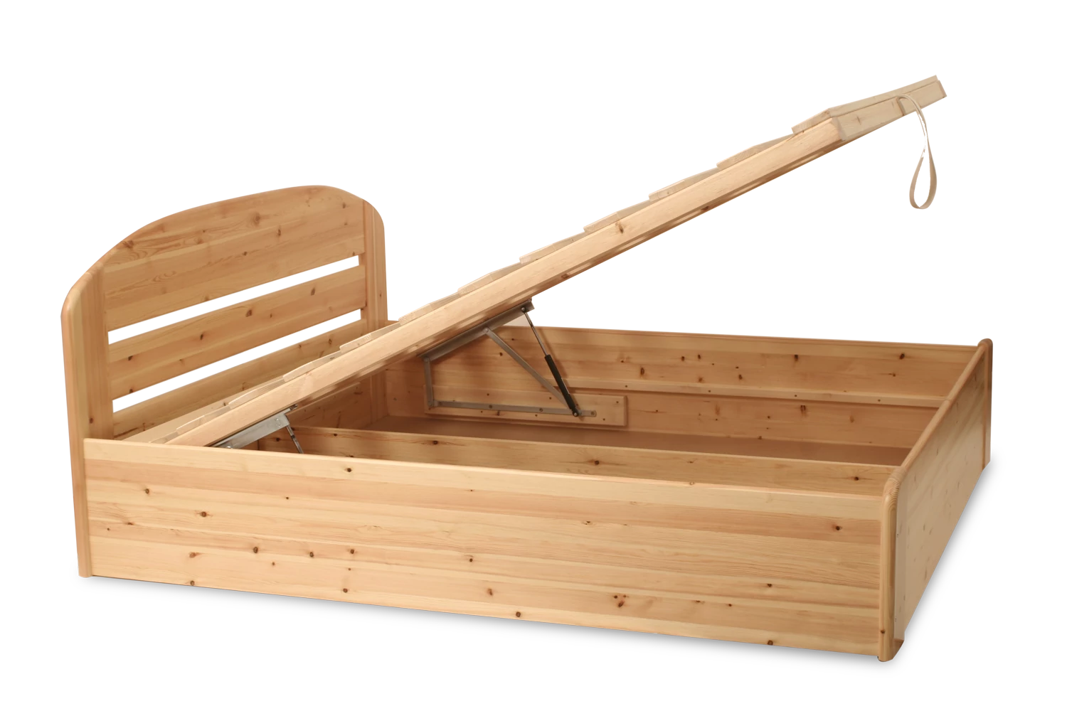 Etsberger ANIKÓ Ágyneműtartós ágykeret 200x200-as ( Ao-11-105 ), ágyráccsal, gázrugós
