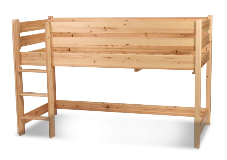 Etsberger LEO EMELT ágy (130 magas) ágyráccsal egyenes létrával ( Le-22-111 ), ágyráccsal