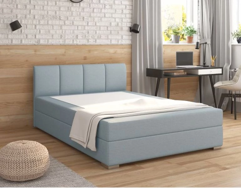 RIANA komfortos BOXSPRING franciaágy 140x200 - Colet mentol 83