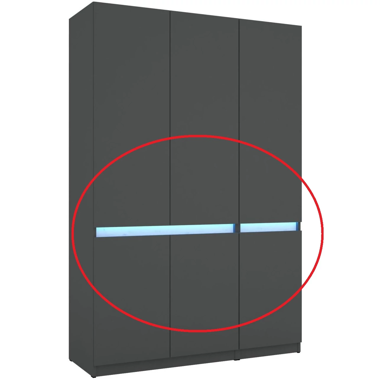 BOSS 135 cm gardrób RGB LED