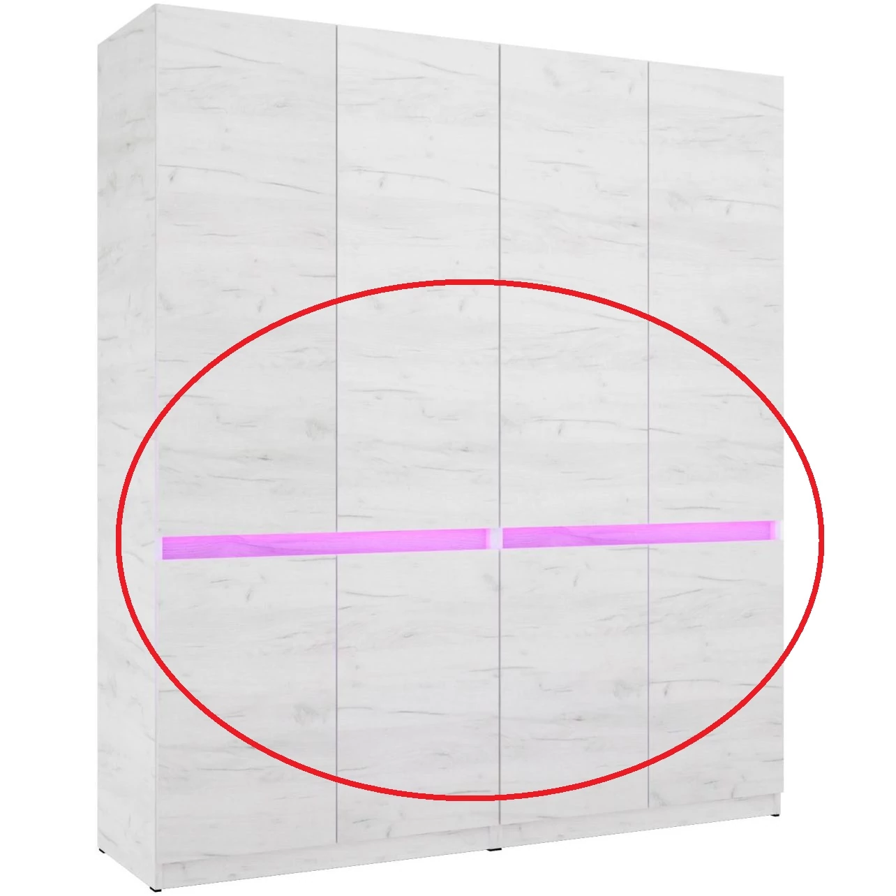 BOSS 180 cm gardrób RGB LED