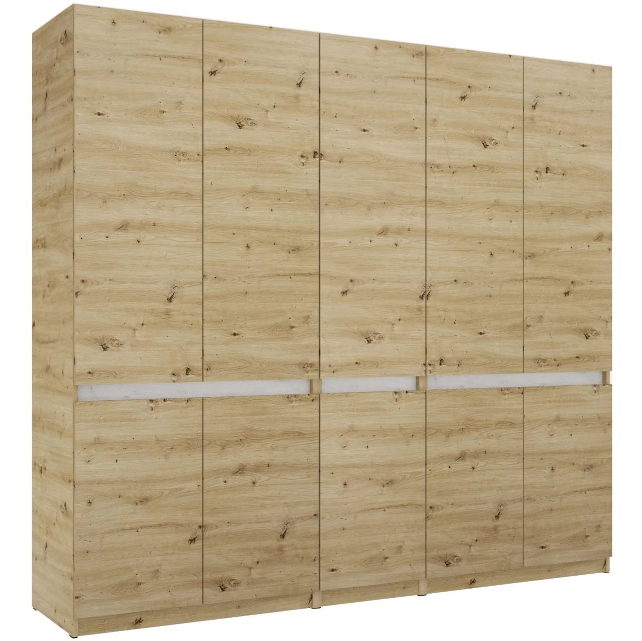 BOSS 225 cm nyílóajtós gardrób - Artisan Tölgy / Fehér Tölgy