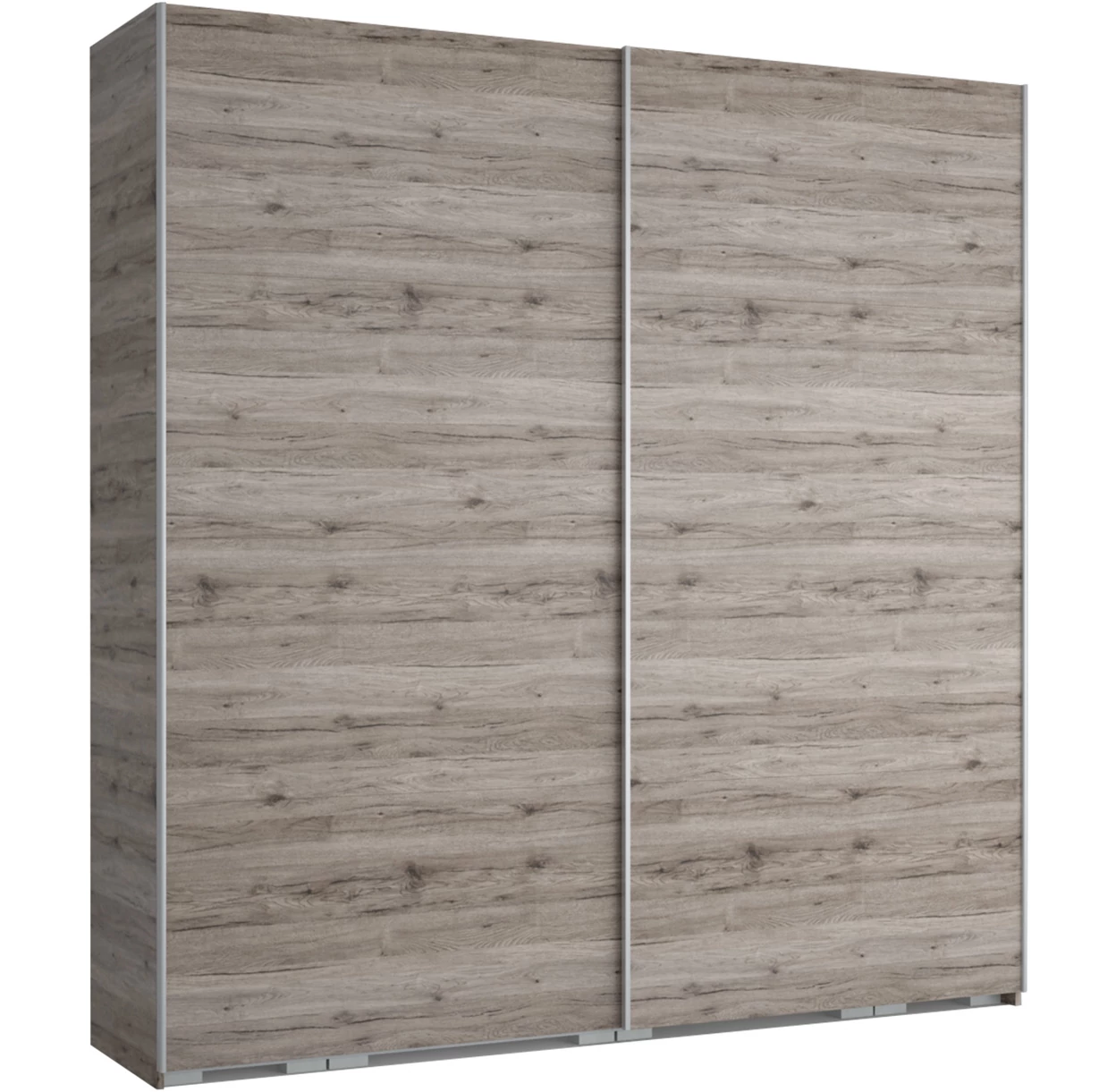 FŐNIX 234 cm tolóajtós gardrób - San Remo / Szürke profil