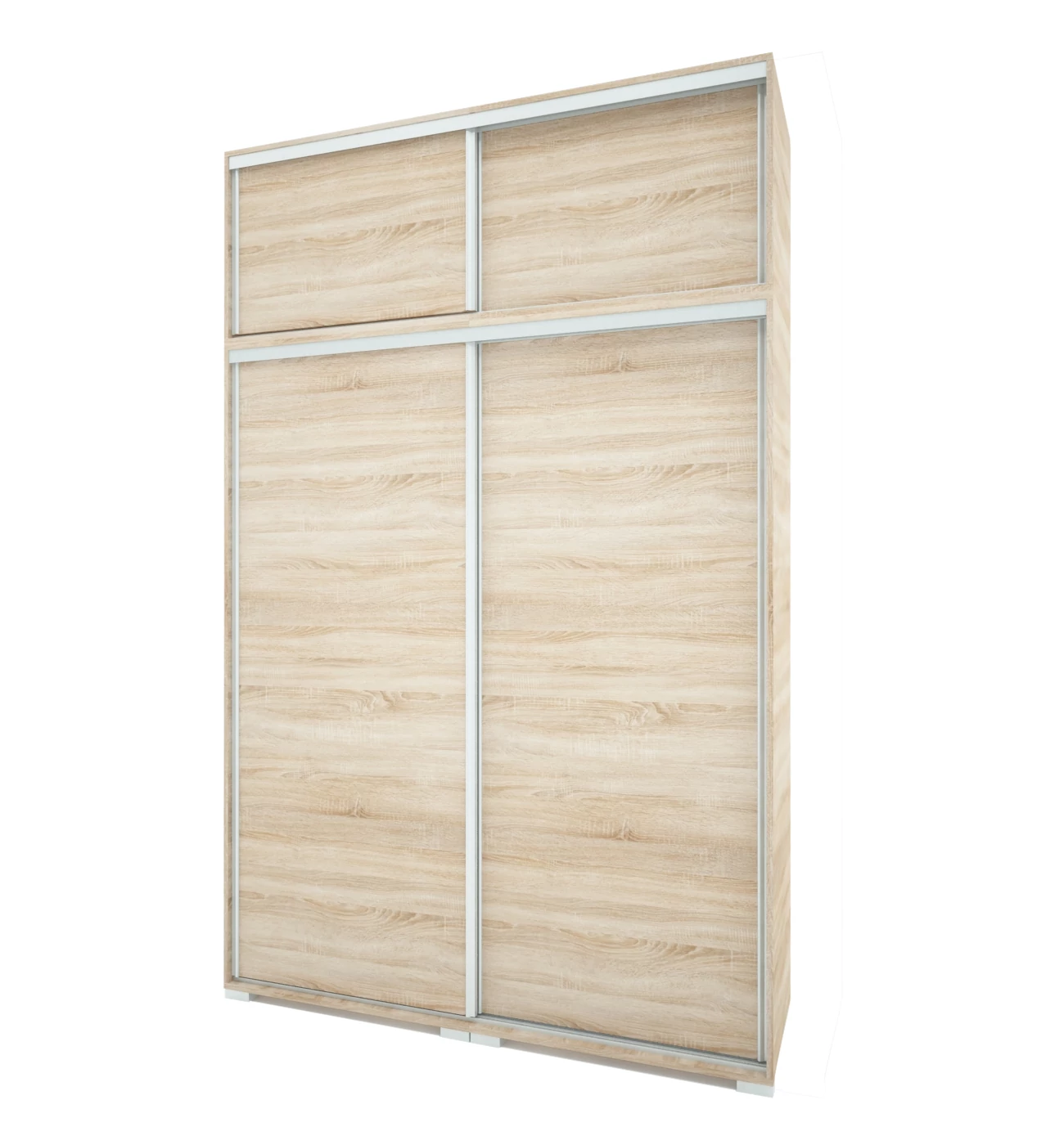BOND 120 cm tolóajtós gardrób MAGASÍTÓVAL - Sonoma tölgy