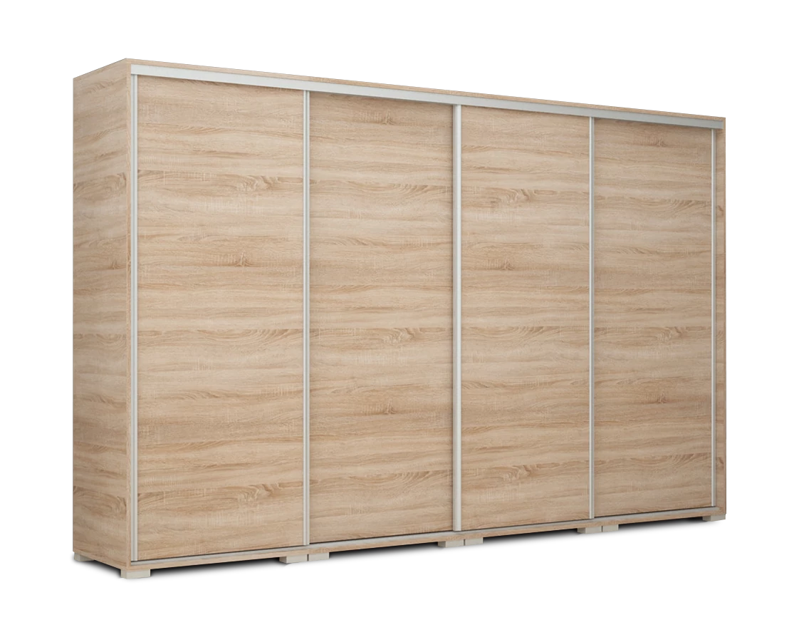 BOND 318 cm tolóajtós gardrób - Sonoma Tölgy