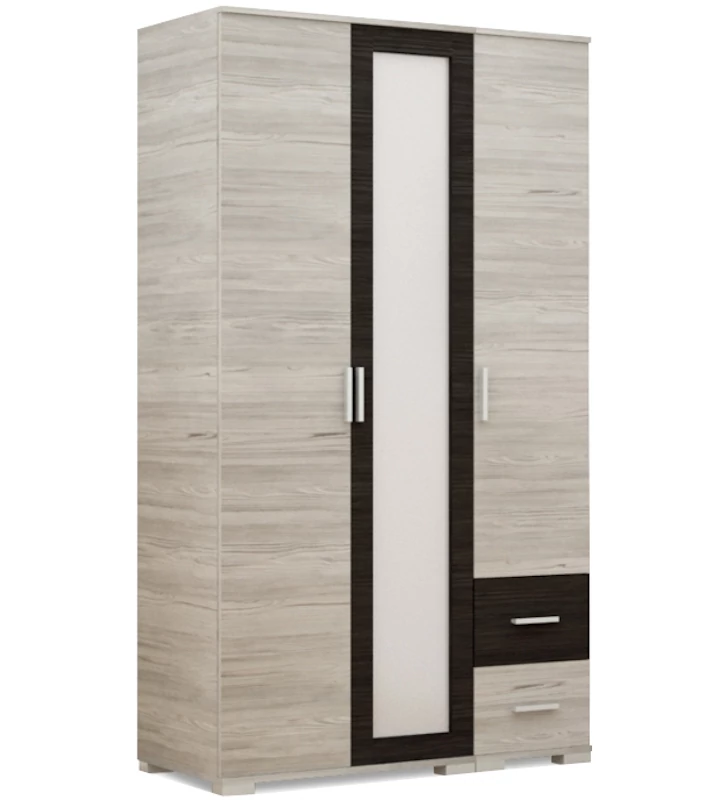 NÁPOLY 120 cm nyílóajtós gardrób - Katthult / Nero