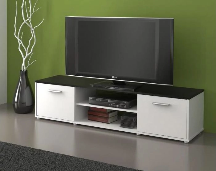 ZUNO NEW TV asztal - Fekete / Fehér