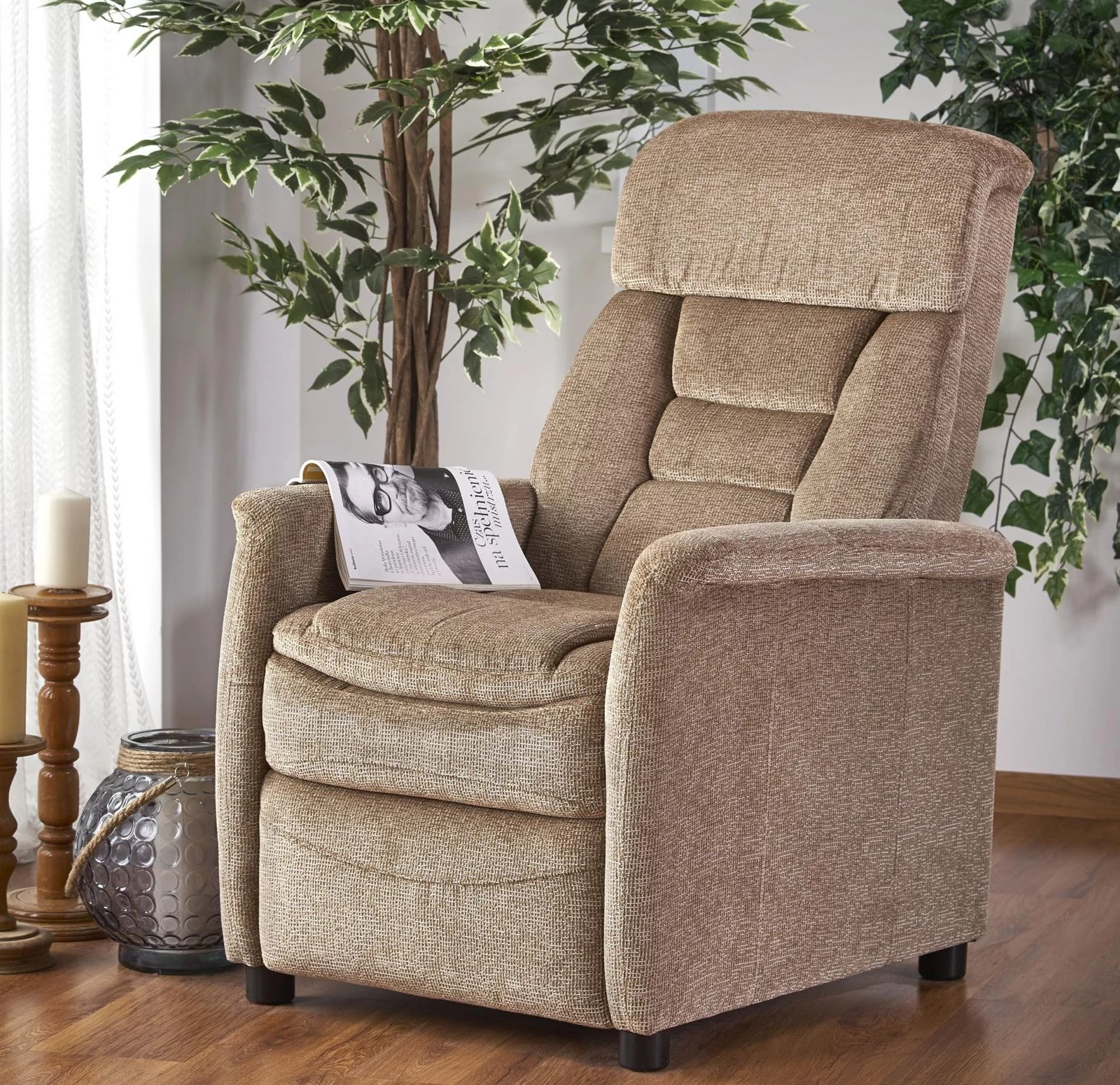 JORDAN relax TV fotel - Beige
